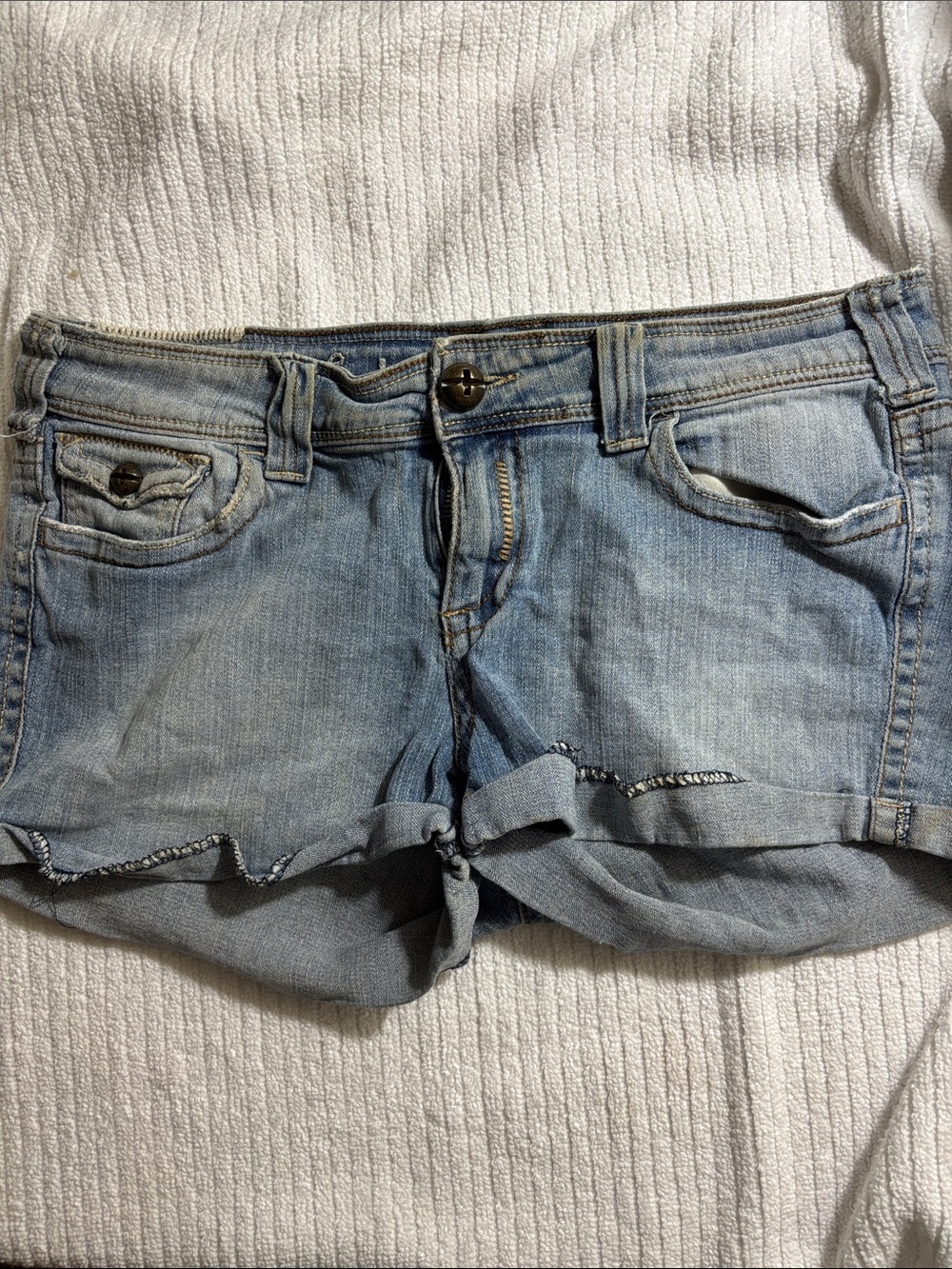 INDUSTRIAL COTTON Blue Denim Shorts Sz 9